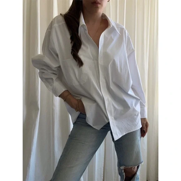 GISELE SHIRT — In White - Picture 4 of 10